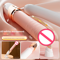 Fabrik-Großhandel USB Teleskop-Vibrator Weiblicher Masturbator Multifunktions-Massagestab Sexspielzeug Geräuscharm 50