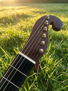 Guitare classique professionnelle Geake K-500, modèle en <span class=keywords><strong>bois</strong></span> massif érable et ébène, 39 pouces, artisanat <span class=keywords><strong>de</strong></span> maître luthier, finition brillante - Product Image 5
