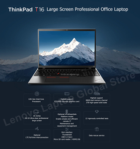 T16 ThinkPad ของแท้ของใหม่2022 "I7 I5หลัก12th แล็ปท็อปคอมพิวเตอร์พีซี512 SSD 4G LTE FHD - Product Image 6
