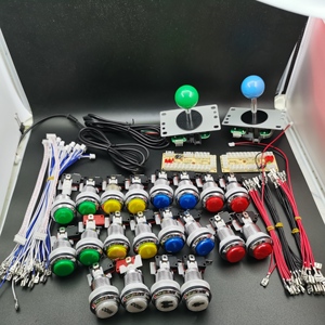 <span class=keywords><strong>Zero</strong></span> DELAY 5V ปุ่มกดโครเมียม LED จอยสติ๊ก1 & 2ผู้เล่นตู้อาร์เคด DIY ชุดเหรียญต่อพีซี/ราสเบอร์รี่ <span class=keywords><strong>Pi</strong></span> - Product Image 1