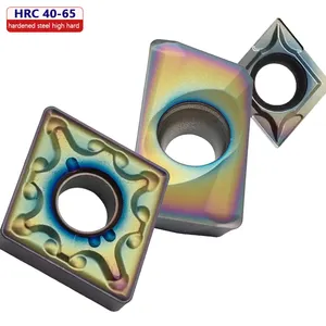 WNMG080408 turning high-hardness steel parts using colorful coating APMT1604 carbide can be converted into CNC cutter CNMG120408
