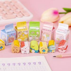 Gomme en caoutchouc X920 motif boîte de lait, design mini-animaux mignons et kawaii, modèle MAI-K32 pour enfants - Product Image 3