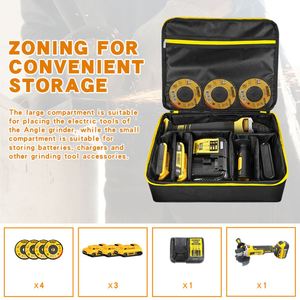 Étui de transport spacieux compatible avec les meuleuses d'angle universelles - Product Image 6