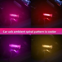 TGZ Lampe de nuit LED spirale USB transfrontalière en bouteille de verre DIY, contrôle tactile, pour chevet et voiture, lumière d'ambiance 5V, garantie 1 an
