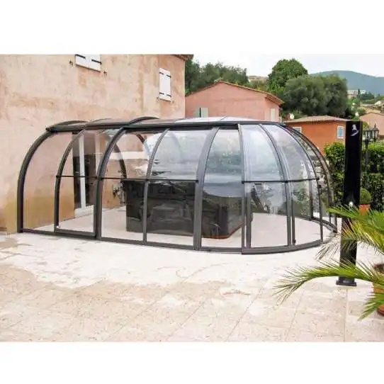 Sunroom çatı cam ev bahçe alüminyum çerçeve