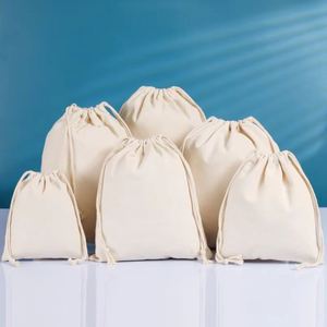Sac de rangement en toile de coton portable de haute qualité, lavable, avec logo personnalisé, pour cosmétiques, cadeaux ou anti-poussière - Product Image 5