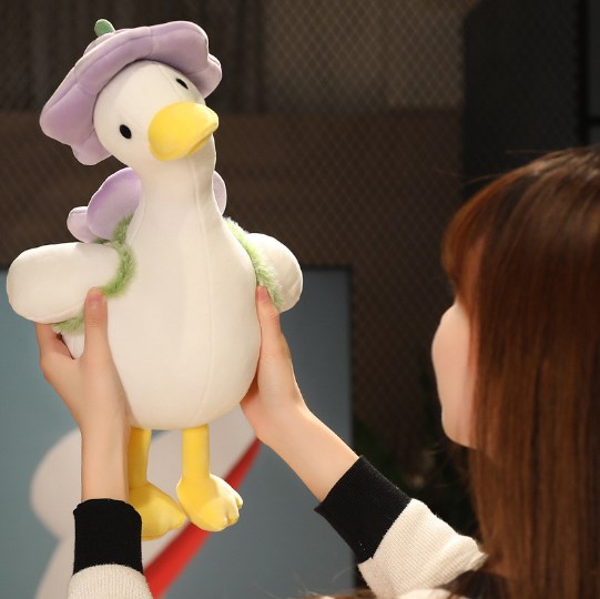 漫画かわいい花アヒルアヒルぬいぐるみかわいいアヒル人形子供