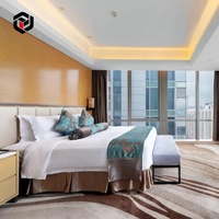 Ensemble de meubles de chambre d'hôtel 5 étoiles haut de gamme en chêne massif moderne, écologique et personnalisable, avec tête de lit et table de chevet pour appartement