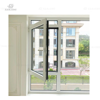 Ventanas y puertas para el hogar estándar australiano europeo Ventanas inclinables de aluminio insonorizadas Ventana de aluminio de seguridad sin costuras