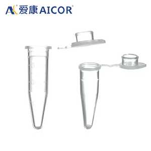 Tubo de ensayo estéril no pirogénico desechable de plástico médico DNasa/libre de RNasa tubo de microcentrífuga de 1,5 ml con tapa DAN sin ARN - Product Image 4