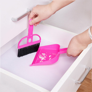 Mini Desktop Cleaning Brush Set Plastic Broom Dustpan Small For Keyboard And Desk Use - Product Image 1