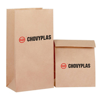 Máquina de fabricación de bolsas de papel para llevar, tienda de comestibles, Boutique, regalo de almuerzo, frutas, horneado, ecológico, biodegradable, al por mayor
