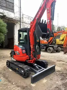 Máquina escavadeira usada Kubota KX155 para venda, escavadeira de esteira 5.5T usada de marca japonesa, preço baixo