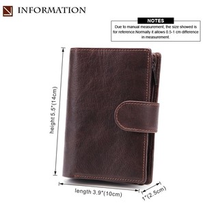 Nuova Borsa Portadocumenti in Vera Pelle per Uomo, Portafoglio Multifunzionale in Pelle Bovina di Prima Qualità con Chiusura a Cerniera, Grande Capacità - Product Image 4