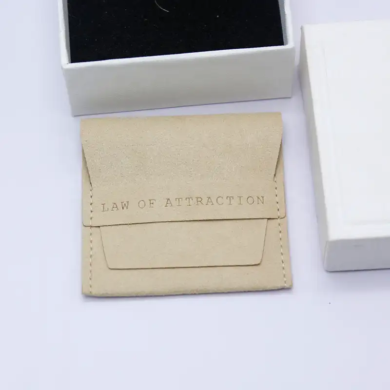 Borsa per gioielli personalizzata busta in microfibra busta con patta borsa in microfibra gioielli