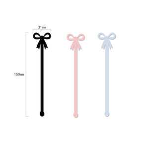 Agitador de bebida de cóctel de <span class=keywords><strong>mariposa</strong></span> acrílica para fiesta de cumpleaños de niños - Product Image 6