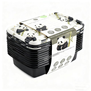 6-Pack Herbruikbare Voedselopslagcontainers Set 6 Pk Bpa-Vrije Plastic Bakjes Met Deksels Lekvrije Lunchboxen Voor Maaltijdvoorbereiding - Product Image 4