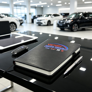 Libreta de Cuero PU con Impresión de Logotipo Personalizado, Diario de Negocios de Tapa Dura con Banda Elástica - Product Image 6