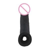 Grenzüberschreitender gezahnter Silikon-Penisring für Erwachsene, männliches Vergrößerungs-Sexspielzeug, verlängerter Wolfszahn-Penishülle, realistischer Dildo