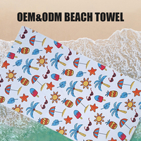 Best Selling Multi-color Microfiber Beach Towel With Logo Custom Print Quick Dry Softness Summer Large Beach Towel