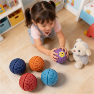 Juguete Sensorial <span class=keywords><strong>de</strong></span> Plástico y Silicona con Diseño <span class=keywords><strong>de</strong></span> Nogal Natural, Pelota Antiestrés <span class=keywords><strong>para</strong></span> Terapia <span class=keywords><strong>de</strong></span> Manos <span class=keywords><strong>para</strong></span> Niños, Alivio <span class=keywords><strong>de</strong></span> la <span class=keywords><strong>Ansiedad</strong></span> y la Atención Plena - Product Image 2