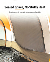 Carpa de Camping Plegable y Portátil para Exteriores, Conectable a la Puerta Trasera del Coche, Carpa Trasera para SUV