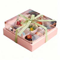 Fournisseur chinois Gâteau Pâtisserie Biscuit Dessert Thé de l'après-midi Boîtes d'emballage Boîte à biscuits transparente biodégradable