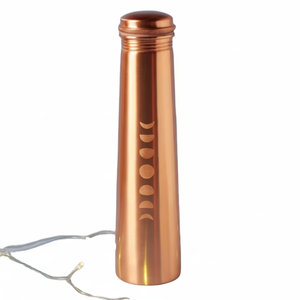 Botella de agua pura de cobre personalizada OEM ODM con tapa botella de agua de acento hecha a mano de metal personalizada de gran calidad - Product Image 1