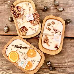 Vela de Soja con Mechas de Madera Aromáticas, Aromas Personalizados LANJO, Decoración Rústica para el Hogar, Barra de Aromaterapia Artesanal de Larga Duración - Product Image 5