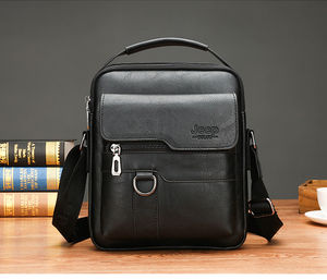 אופנה חדשה גברים רצועה מינימליסטית מתכווננת רצועת כתף עסקים קל הכתף שק שק-פו עור - Product Image 6