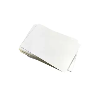 HSQY A4 tamaño 0,3mm HOJA DE PVC de inyección de tinta blanca para imprimir hoja de fusión Feuille De tarjetas de identificación de PVC