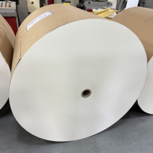 PE Coated Single Side Brown Perforated Core White Edge Craft <b>Paper</b> <b>Roll</b> for <b>Paper</b> Cup Making and Beverage <b>Wrapping</b> - Product Image 3
