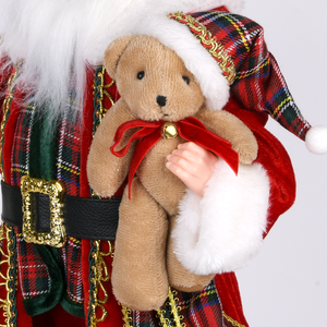 Decorazioni Natalizie Grandi di Lusso in Plastica Dorata a Forma di Babbo Natale per Centri Commerciali - Product Image 2