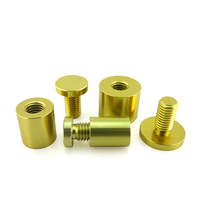 Panneau d'espacement en aluminium plaqué or, panneau personnalisé en aluminium, 13mm 19mm 25mm