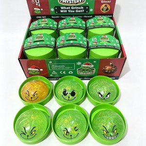 Juguete Antiestrés de Peluche con Forma de Monstruo Verde Navideño Grinch, de PU, con Efecto Luminoso y Rebote Lento, Regalo Unisex - Product Image 2