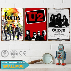 High Quality Metal Plate Tin Signs Classic Record <strong>Vintage</strong> <strong>Poster</strong> Low Moq Tinplate Uv Printing Retro Rock <strong>Music</strong> Decor Art Wall - Product Image 1