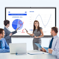 Panel LCD Interactivo Digital de 86 Pulgadas, Pizarra Eléctrica, Pizarra Blanca para Aula, Pantalla 4K, Táctil para Conferencias, Inteligente, 40 Puntos