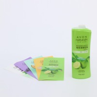 Étiquette de manchon rétractable en PET pour bouteille de mousse de bain Étiquettes imprimées pour bouteille de nettoyant pour le corps détergent