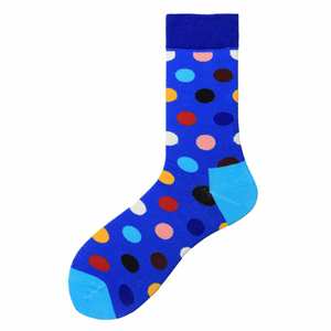 Wholesale Large Polka Dot Cotton Sports Grip <b>Socks</b> for Men Europe America Logo Tube Winter Crew High Quality - Product Image 2