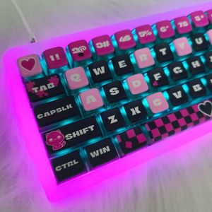 ปุ่มกดพุดดิ้งโปรไฟล์แซ็กซ์ <span class=keywords><strong>ASA</strong></span> MDA วัสดุ PC ใส PBT สำหรับ Cherry MX สวิตช์บนแป้นพิมพ์กล - Product Image 4