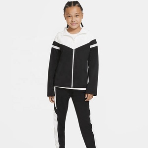 2024 dernière broderie OEM Logo personnalisé polaire coton sweat à capuche survêtement garçons survêtement ensemble enfants survêtement dans le prix de gros - Product Image 1