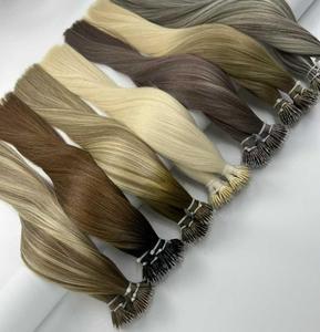 Extensiones de Cabello Remy Virgen de Alta Calidad 100%, con Anillo Nano y Cable Elástico, Sin Caída, Cabello Remy de Primera Calidad - Product Image 1