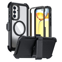 Étui de protection intégrale 360° antichoc robuste Defender pour Samsung A56 5G avec coque magnétique