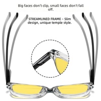 QSKY 212 Vente en gros de montures de lunettes personnalisées à bas prix avec logo, en PC, unisexe, vision nocturne, anti-lumière bleue pour jouer à des jeux sur mobile et sur ordinateur