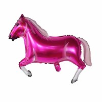 Ballons en feuille d'aluminium gonflables à l'hélium CYmylar, ballons de fête de cow-boy western, ballons de cirque fantaisie, ballons de cheval