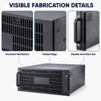 Boîtier de serveur en rack TZR 4U, fabrication sur mesure en tôle, découpe laser, soudage, usine de fabrication de boîtiers