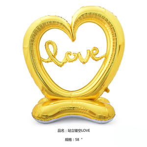 Palloncini in alluminio amore vuoti in piedi decorati per proposte di matrimonio palloncini per la festa della mamma di san valentino - Product Image 3