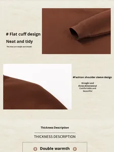 New Autumn Winter Washed Zipper Stand Collar Thickened <strong>Fleece</strong> Warm Casual <strong>Shirt</strong> for <strong>Men</strong> Middle-aged - Product Image 5