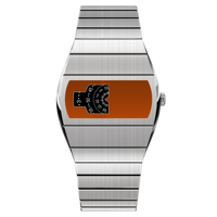 Montre 2026 Rétro-Futuriste à Affichage Rotatif, Verre Saphir, Bracelet Intégré en Acier Inoxydable, Personnalisation OEM