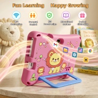 Tablette pour enfants de 7 pouces, Android 13, Qualcomm 8916, 12 Go de RAM, 256 Go de ROM, tablette éducative pour enfants, rose, bleu, en stock